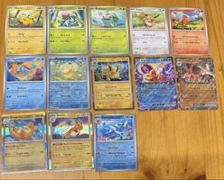 13 Karten aus 151 Pokemon