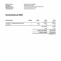 Gurtenfestival Comfort Mittwoch