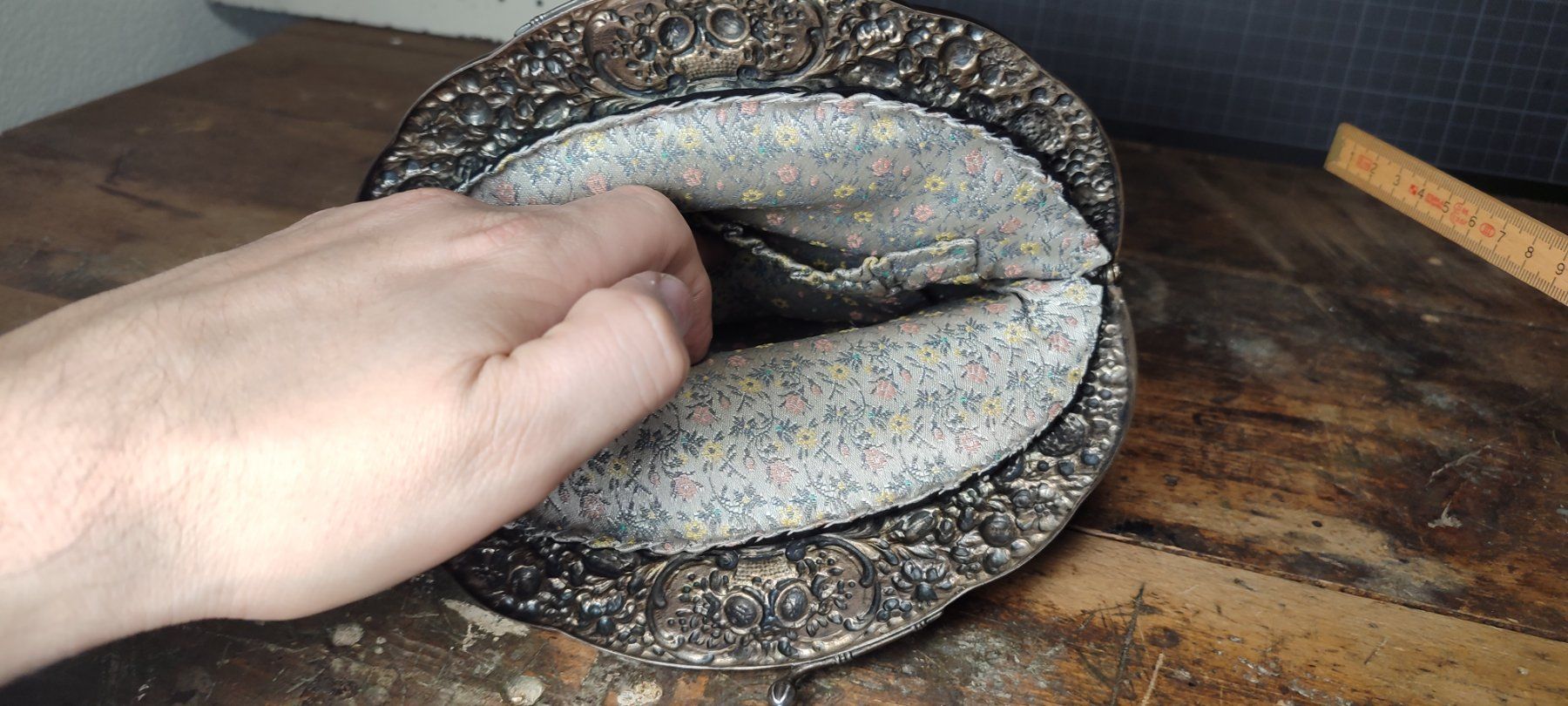 Sacs: Wunderschöne alte  Tasche mit einem 800 Silber Rand – D'occasion à Gelterkinden par MYSTOREFORYOU4460 7