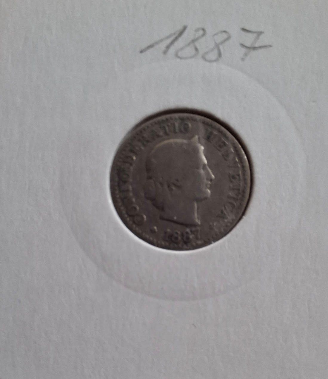 Tutti le monete: CHF 0.05 1887 Schweiz SS – Usato da Fribourg venduto da Kiki020