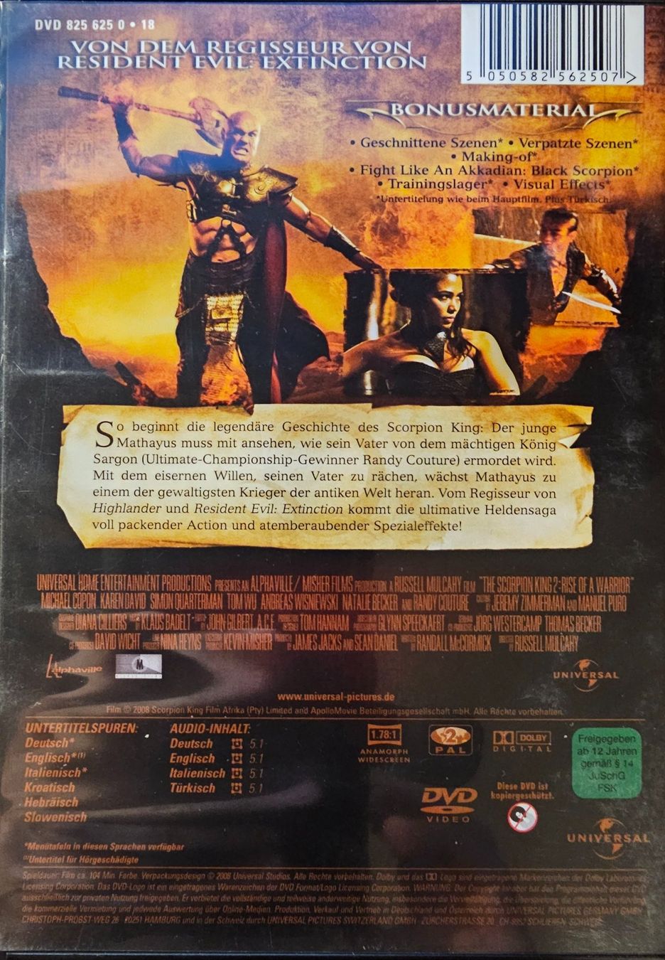Tutti i DVDs: Scorpion King - Aufstieg eines Kriegers – Usato da Wahlen b. Laufen venduto da Cg10 1