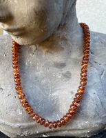 Hessonit Granat Kette, Aktion, alter Preis 69.--