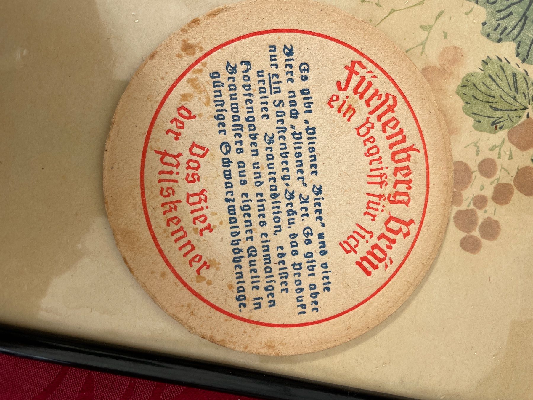 Sottobicchieri: Vintage Fürstenberg Bräu / Bierdeckel – Usato da Winterthur venduto da cheerio97 1