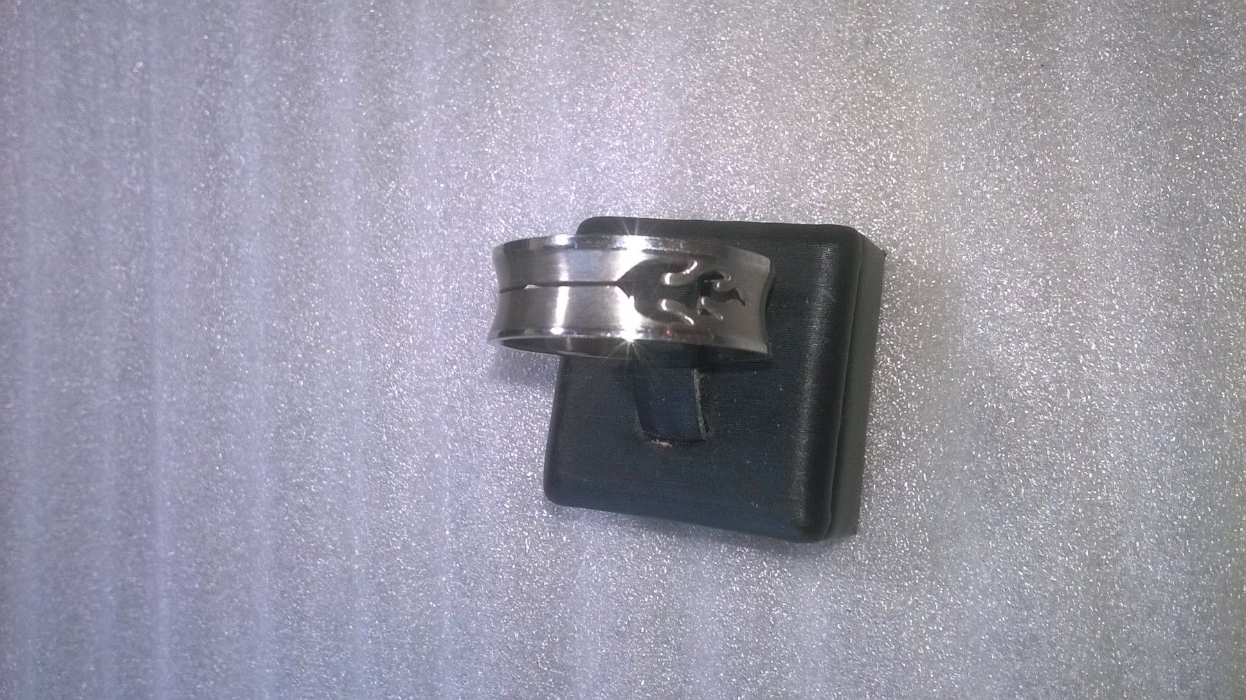 Anelli: RING EDELSTHAL 316L,,SILBER FARBE,,,GLANZIG – Nuovo (secondo la descrizione) da Basel venduto da bijoutrie_4 1