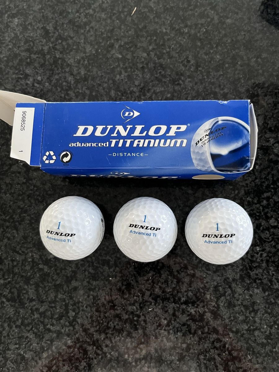 Dunlop Palloni: Dunlop Advanced Titanium Golf Bälle (3er Set) – Nuovo e nell'imballaggio originale da Freienbach venduto da alile