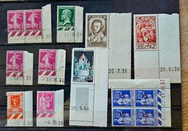 FRANCE lot coins datés **