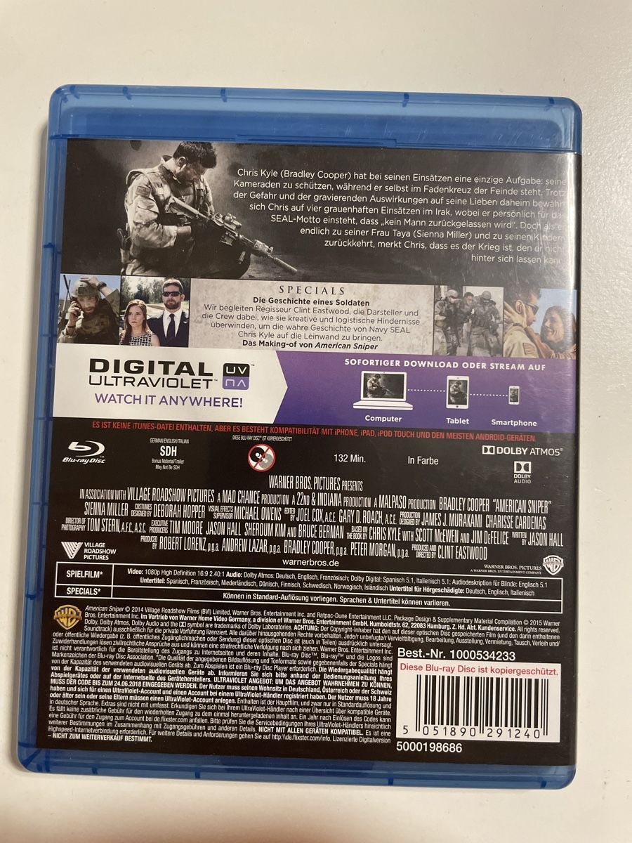 Alle DVDs: American Sniper / Blu-Ray – Gebraucht aus Zürich von Bomboo 1