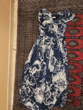 Vestito Rinascimento blu bianco taglia M