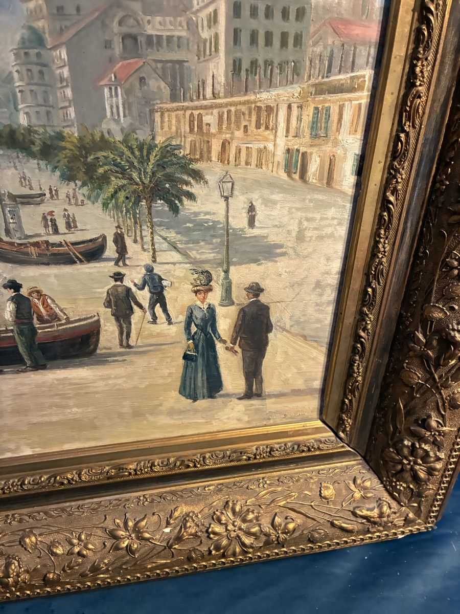 Tableaux: Denyo Frem - antikes Ölgemälde Nizza – D'occasion à Dornach par Rosengarten 4