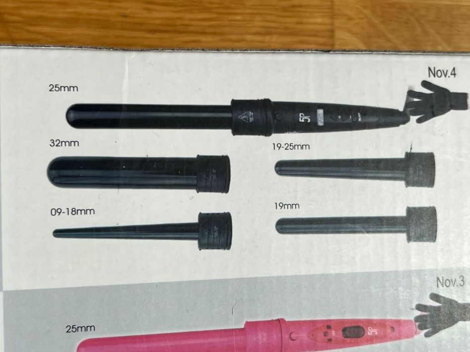Piastre & Arricciacapelli: DoDo Interchangeable 5 & 6 in 1 Ceramic Curler Set - WIE NEU – Nuovo (secondo la descrizione) da Zürich venduto da PJKlingel 1