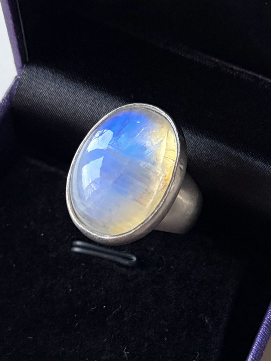 Ringe: Silberring 925 mit Mondstein ovaler Stein  – Gebraucht aus Gossau von Magic999 2