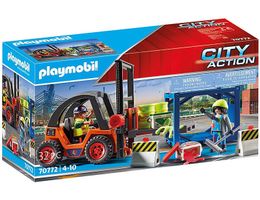 Playmobil City Action 70772 Gabelstapler mit Fracht Neu unge