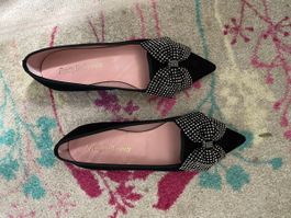 NEU **Pretty Ballerinas 36 Leder schwarz ungetragen