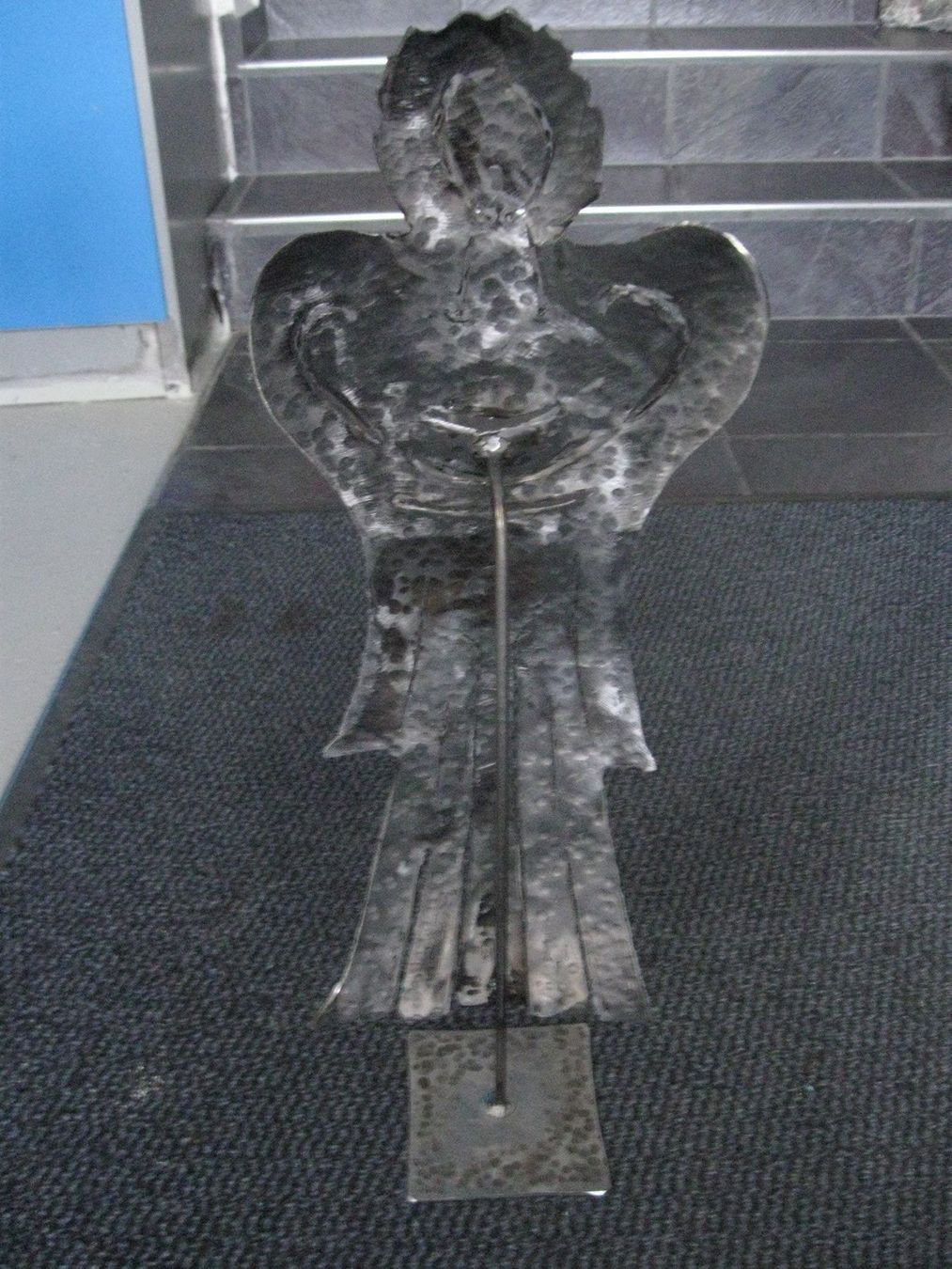 Figuren: Handgemachter Weihnachtsengel aus Stahlblech – Neu (gemäss Beschreibung) aus Bauma von Stangenbohne 2