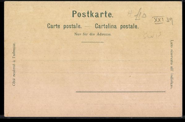 Cartoline postali: Lithographie Lucerne, Lucerne et le Pilate – Usato da Berlin venduto da bartko-reher 1