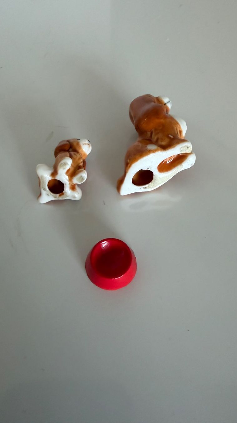 Disney Statuette: 2 Cocker Spaniel + Topf, Disney Hunde Susi + Welpe – Usato da Egg b. Zürich venduto da Mogli93 3
