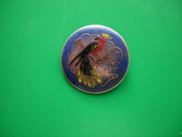 Alte emallierte Broche