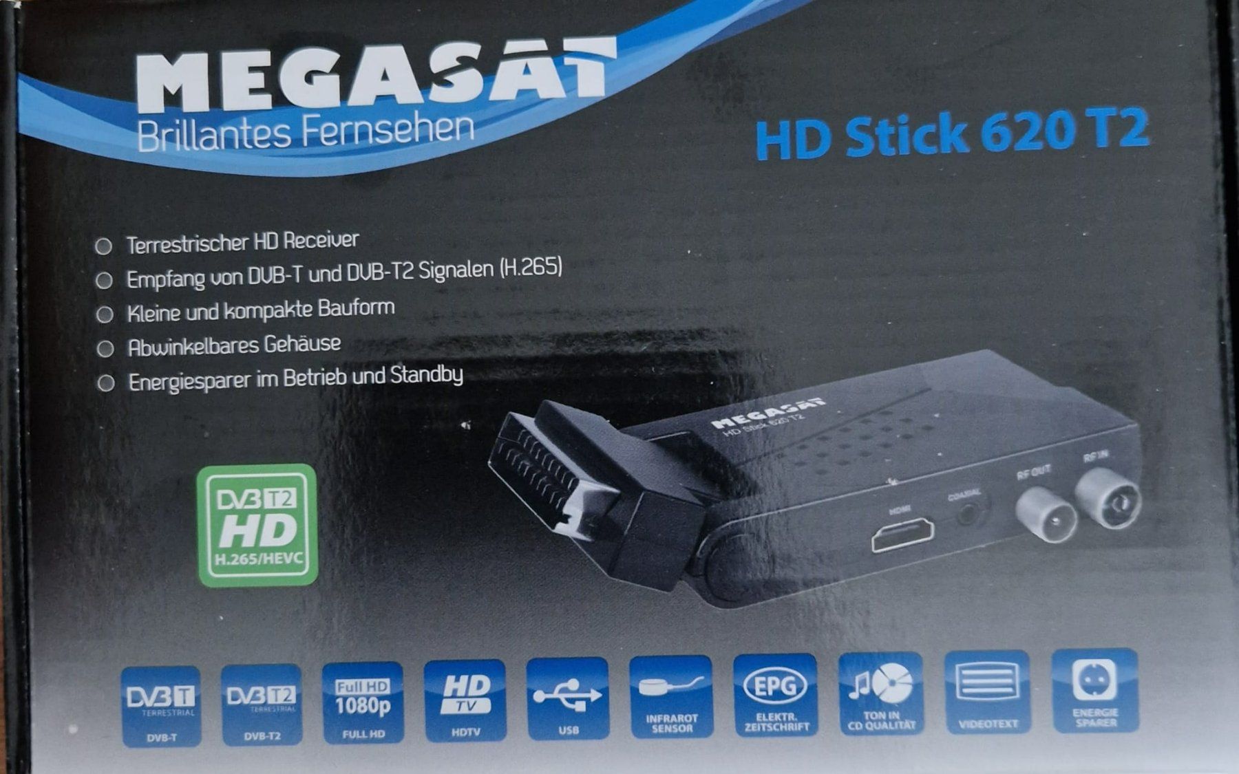 Megasat Ricevitori: Megasat HD Stick 620 T2 – Nuovo e nell'imballaggio originale da Elsau venduto da hei_d2gj