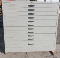 Schubladenstock / Planschrank / Metallschrank