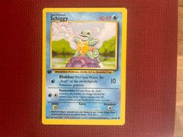 Pokemon Schiggy  1. Edition non holo Base Set
