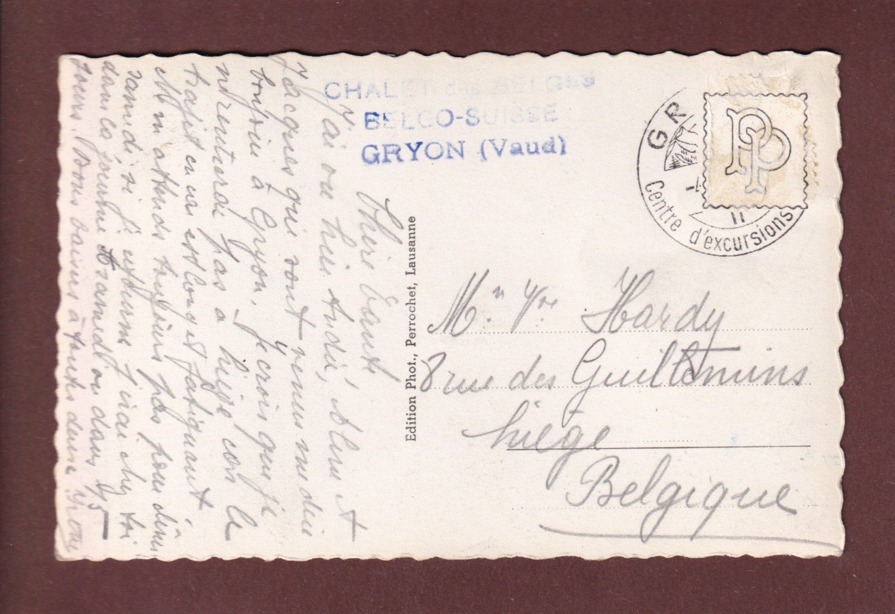 Cartoline postali: LAC DERBORENCE - Tête Pegnat – Usato da Pully venduto da nicecards-shop 1