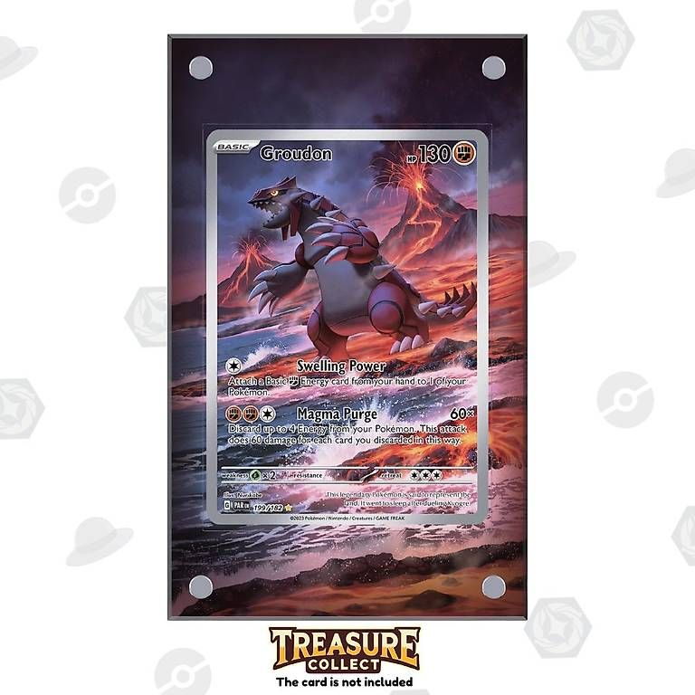 Pokémon Carte collezionabili: Groudon 199/182 - Pokémon Extended Artwork Display Case – Nuovo e nell'imballaggio originale da Canobbio venduto da TreasureCollect