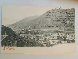 Alte PK / Bellinzona - Gelaufen 1901