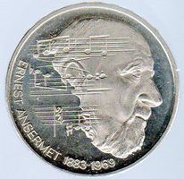 CH MÜNZE ERNEST ANSERMET 5 FR 1983 ERHALT SIEHE SCAN