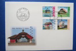 Couvert Pro Patria 2004 mit Sonderstempel RÜTLI 1.August 04