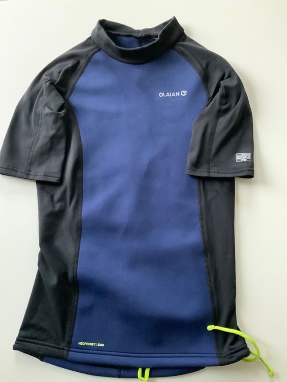 Riismen Neoprenoberteil Damen - 1,5mm Kurzarm Shirt Zum Schwimmen, Tauchen & Surfen