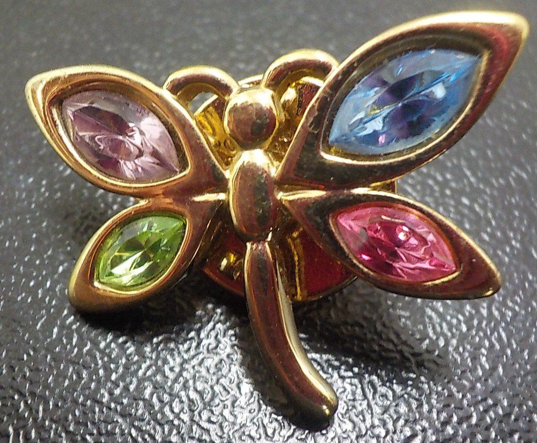 Spille & Fermagli: Modeschmuck-Brosche in Form einer Libelle Pierre et Lang – Nuovo (secondo la descrizione) da Muri b. Bern venduto da Silberqualle