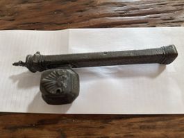 Antikes osmanisches Reise Schreibset Ornamente Bronze Divit