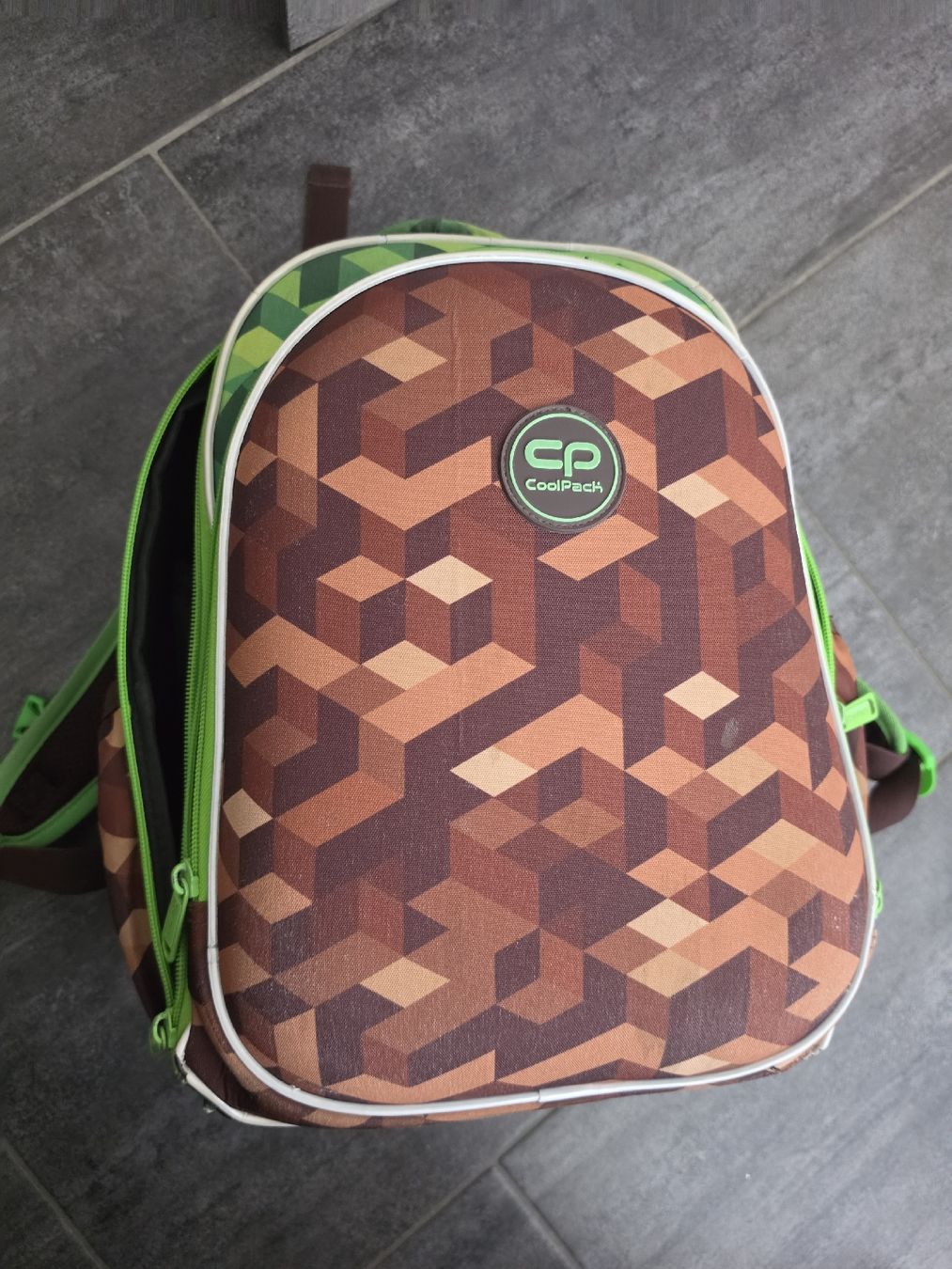 Borse & Zaini: CoolPack Rucksack Kinder Grün Braun – Usato da Büsserach venduto da Divina86