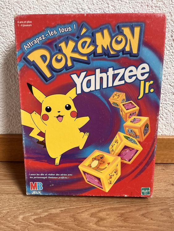 Vintage jeu de société Pokemon Yahtzee Jr complet