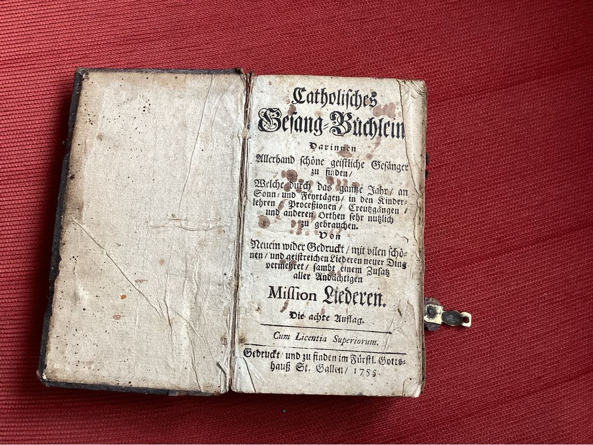 Libri: Katholisches Gesangs-Büchlein von 1755 – Usato da Plons venduto da Tschugi140