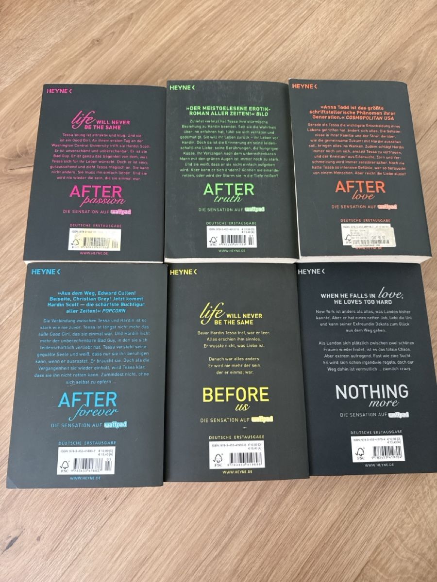 Libri: Anna Todd Buchreihe "After" 6 Teile  – Usato da Schiers venduto da ganmor 1