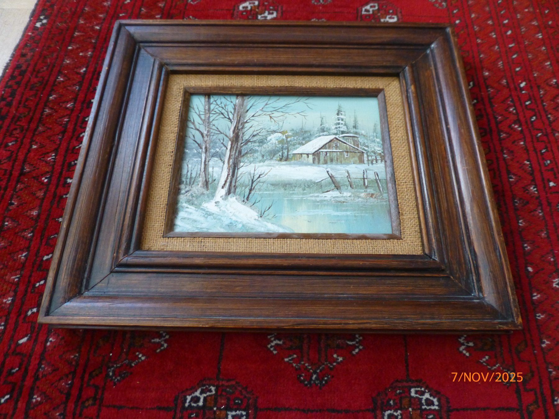 Dipinti: Winterlandschaft Ölgemälde, gerahmt, original. – Usato da Pratteln venduto da Emperial 3