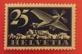 F5z, Flugpostmarke Flugzeug über Alpen postfrisch Kt. 20.-