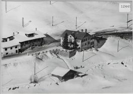 Flugaufnahme Gasthaus Seehorn Davos-Dorf