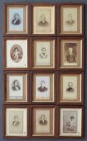 Foto-Portraits Sammlung antik, gerahmt | 22 Stück