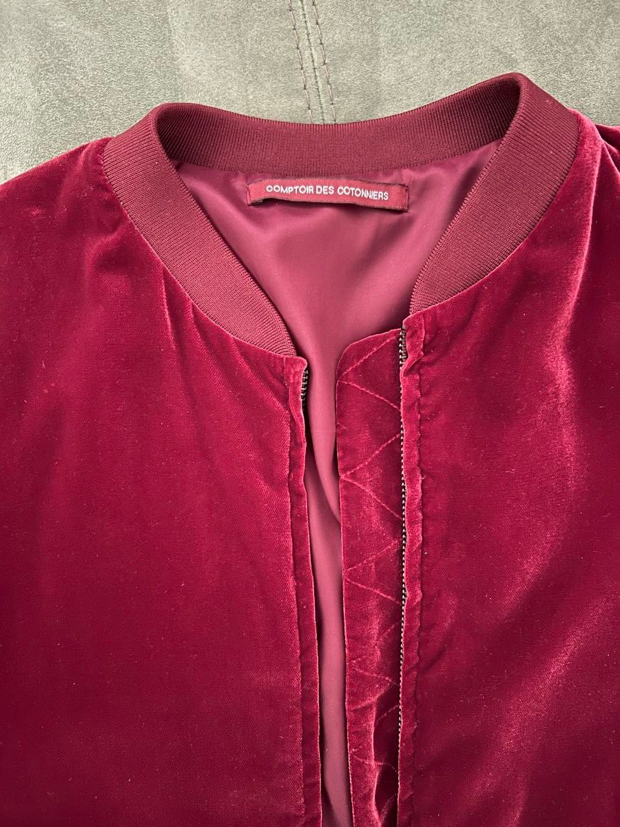 Comptoir des Cotonniers Giacche: Burgundy Velvet Bomber, S – Nuovo (secondo la descrizione) da Corsier GE venduto da Karol_save_planet 8