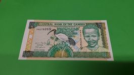 Gambia 10 Dalasis Banknote, Top , Selten!
