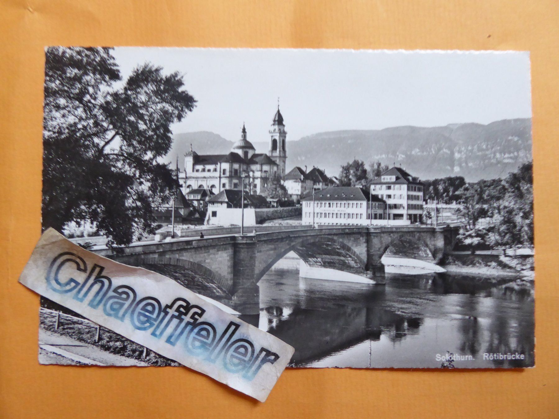 Ansichtskarten: Solothurn, Rötibrücke – Gebraucht aus Zürich von Chaeffeler