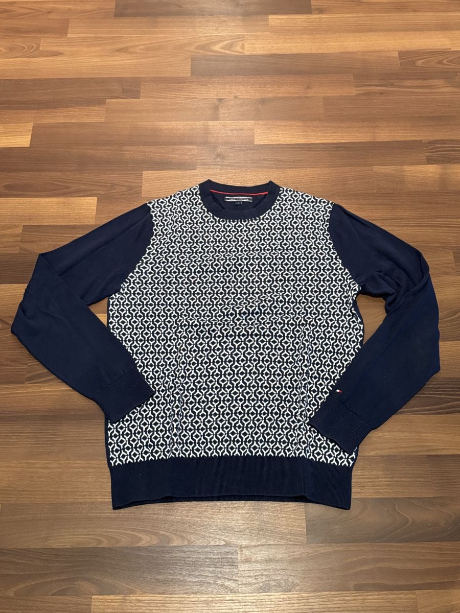 Tommy Hilfiger Maglioni & Felpe: Tommy Hilfiger Strickpullover Jacquard Muster – Usato da Gränichen venduto da lixil 1