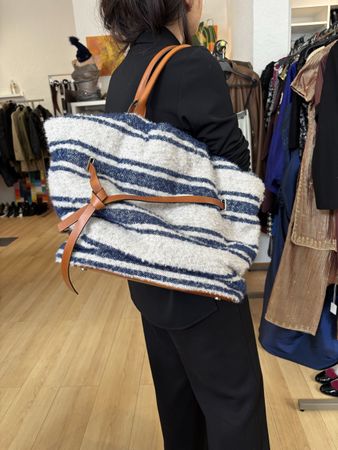 Dorothee Schumacher Shopper, blau/weiss gestreift, neu!