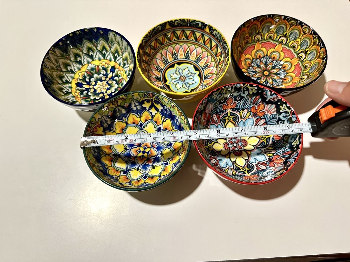 Schalen: New 5 Colorful Ceramic Bowls, 12cm – Neu (gemäss Beschreibung) aus Gattikon von Sarahs_Schatzkammer 4