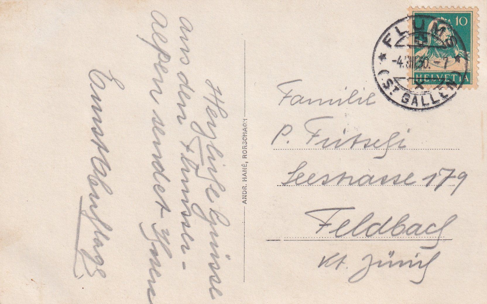 Cartoline postali: Flums - Alpenkurhaus "Sässliwies" /bb – Usato da Hombrechtikon venduto da Rudolf07 1