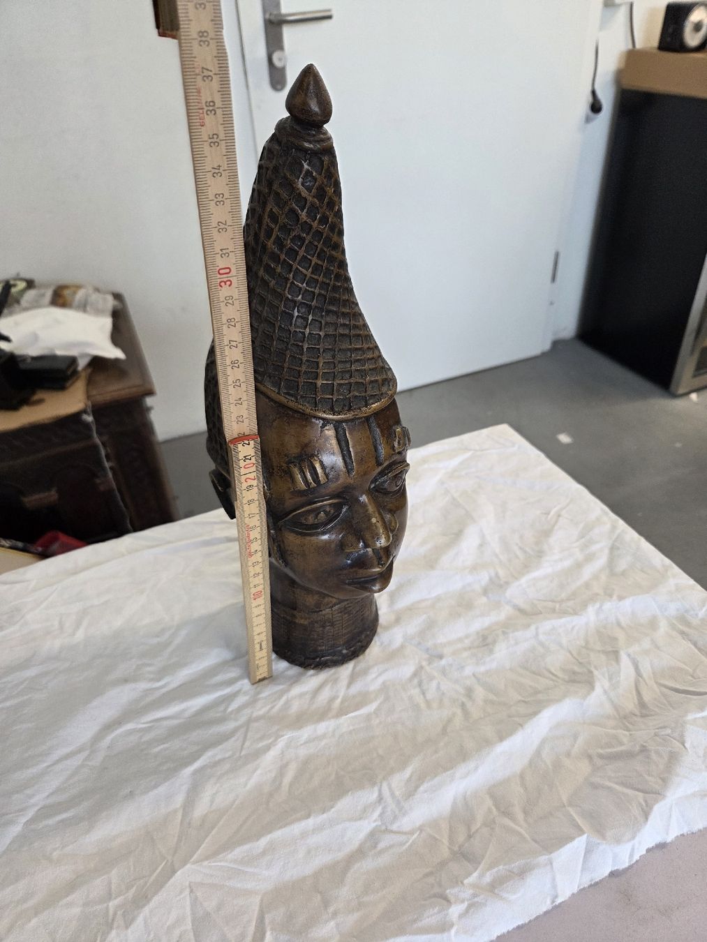 Sculture & Statue: Alte Bronze Kopf Skulptur, Kunstobjekt – Usato da Dietikon venduto da Allegra34 6
