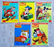 5 x Le journal de Mickey, N° 642, 643, 644, 645, 646, 1964