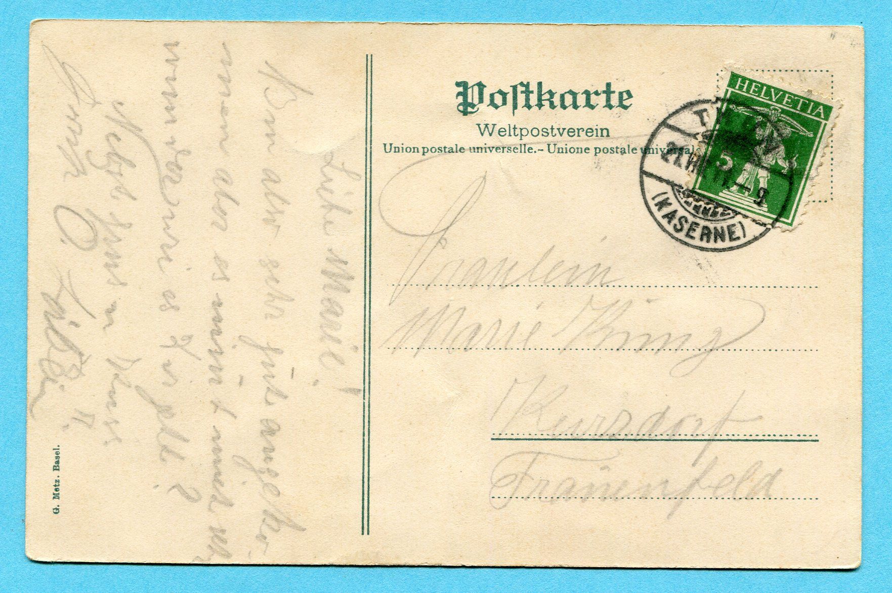 Cartoline postali: Thun 1911 - 5 Ansichten – Usato da Opfikon venduto da cleocat-vb 1